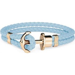 NC Bracciale Unisex Paul Hewitt Ph-ph-l-g-ni Azzurro Pelle