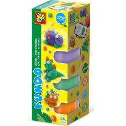 NC Pâte A Modeler Fundo Dinosaures (3x90gr-1x40gr) - Interactive Pour Les Jeunes Enfants