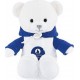 Peluche Doudou Et Compagnie Ours Paris 2024 Blanc Sweat À Capuche Bleu