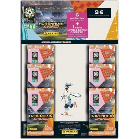 NC Pack 6 Pochettes + 1 Carte Coupe Du Monde De La Fifa 2023™ Tcg Adrenal