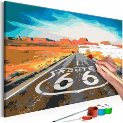 NC Tableau À Peindre Soi-même route 66 40x60cm