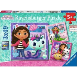 NC Puzzles 3x49 PL Heure De Jouer Avec Gabby Gabby S Dollhouse