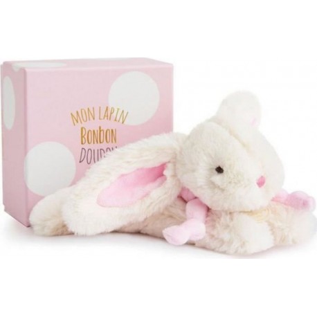 NC Doudou Et Compagnie Lapin Bonbon Lapin Bonbon Rose 20cm