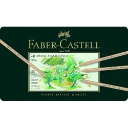 NC Faber-castell Étui Métal De 60 Crayons Couleur 'pitt Pastell'