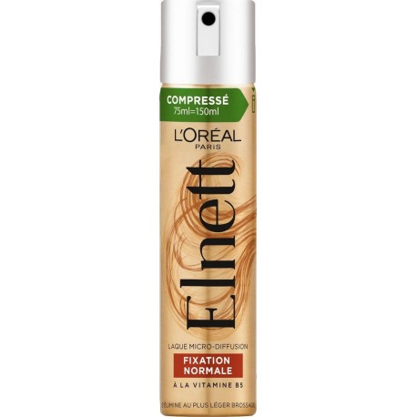 ELNETT Laque Cheveux Fixation Normale Vitamine B5 75ml