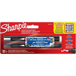 SHARPIE Marqueur Bullet creative Pointe moyenne lot de 2 marqueurs