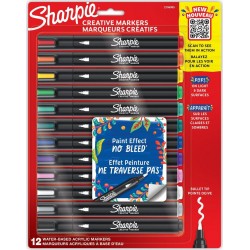 SHARPIE Marqueur Bullet créative lot de 12 marqueurs