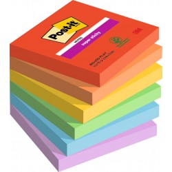 POST IT Post-it repositionnable Playful 76 x 76mm 90 feuilles POST-IT lot de 6 blocs