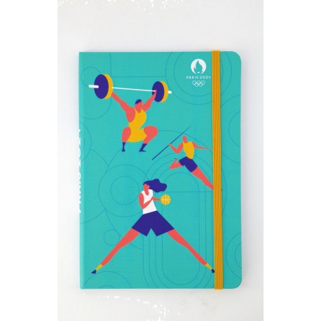 PARIS Carnet A5 broché avec elastique 2024 le carnet