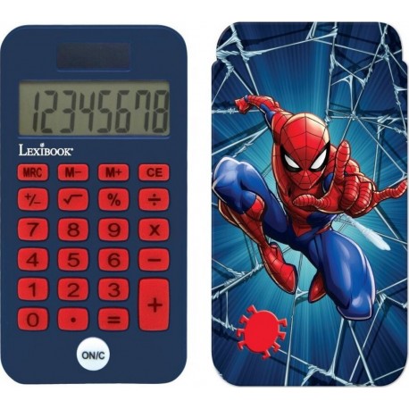 LEXIBOOK Calculatrice 4 opérations Spider Man C45SP Bleu/ Rouge