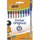 BIC Stylo bille Cristal 1,0mm Assortis lot de 10 stylos