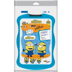 BIC Ardoise Velleda Minions avec un feutre et une effacette l'ardoise avec un feutre et l'effacette