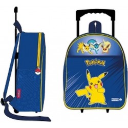 POKEMON Sac goûter à roulettes bleu le sac goûter