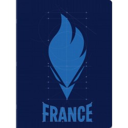 PARIS Cahier Polypro Equipe de France 24x32cm 96 pages Jeux Olympiques 2024 le cahier aléatoire