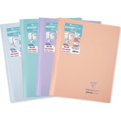 CLAIREFONTAINE Cahier Koverbook Blush 24 x 32cm 160 pages Grands carreaux le cahier en coloris aléatoire