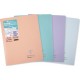 CLAIREFONTAINE Cahier Koverbook Blush 17 x 22cm 96 pages Grands carreaux le cahier en coloris aléatoire