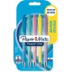 PAPER MATE Stylo à bille rétractable 07mm couleurs pastel Flexgrip Ultra x4 lot de 5 stylos à billot de