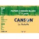 CANSON Papier à dessin C à grain 10f a3 224g la pochette