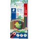 STAEDTLER Crayon de couleur Noris lot de 12 crayons de couleurs