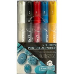 NC Marqueur acrylique bleu x6 lot de 6 marqueurs