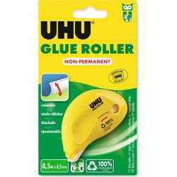 UHU Colle Roller dry & clean Repositionnable 6,5mmx8,5m le roller de colle