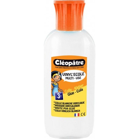 CLEOPATRE Colle liquide blanche vinylique le flacon de 100g