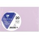 CLAIREFONTAINE Enveloppe de visite lilas 90X140 120g x20 lot de 20 enveloppes