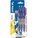 PILOT Stylo roller effaçable Ball bleu x3 + 3 recharges Fine le lot 3 rollers effaçable + 3 recharges