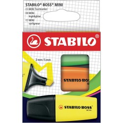 STABILO Marqueur Boss mini x3 lot de 3 marqueurs