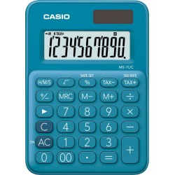 MS BU CASIO Calculatrice MS-7UC-BU bleue CASIO la calculatrice