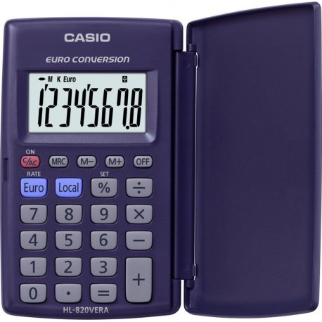 CASIO Calculatrice de poche conversion euro HL820VERA