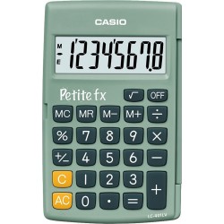 CASIO Calculatrice Petite fx verte la calculatrice