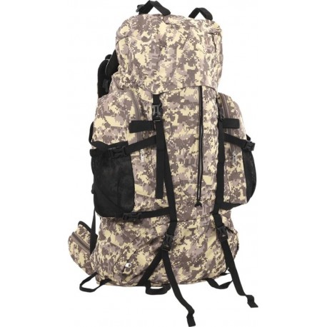 NC Sac À Dos De Randonnée Marron Camouflage 100L Tissu Oxford Vidaxl