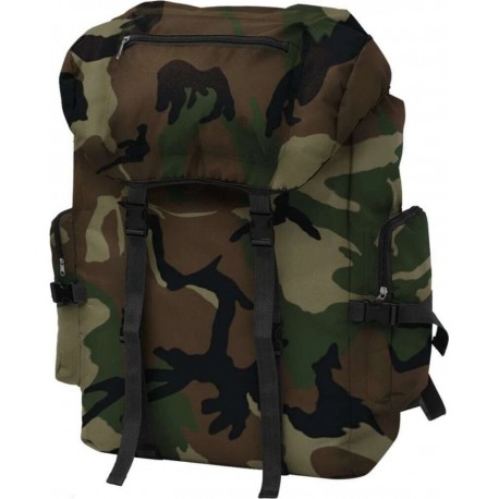 NC Sac À Dos En Style D'armée 65L Camouflage Vidaxl