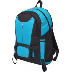 NC Sac À Dos De Randonnée 40L Noir Et Bleu Vidaxl