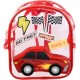 NC Sac À Dos Enfant Patch voiture 25cm Rouge