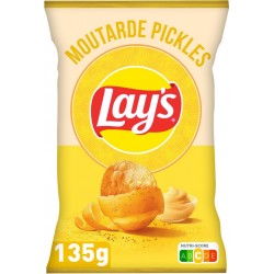 LAY Chips saveur Moutarde pickles 'S 135g