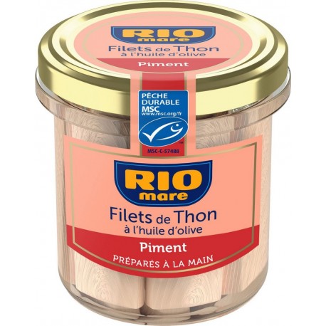 RIO MARE Filets de thon huile d'olive et piment 130g