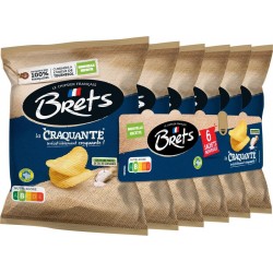 BRET Chips nature la craquante 'S les 6 sachets de 25g