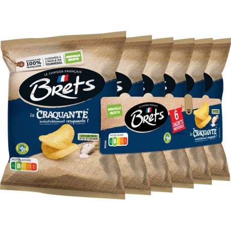 BRET Chips nature la craquante 'S les 6 sachets de 25g