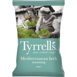 TYRRELLS Chips de pomme de terre herbes méditerranéenne 150g