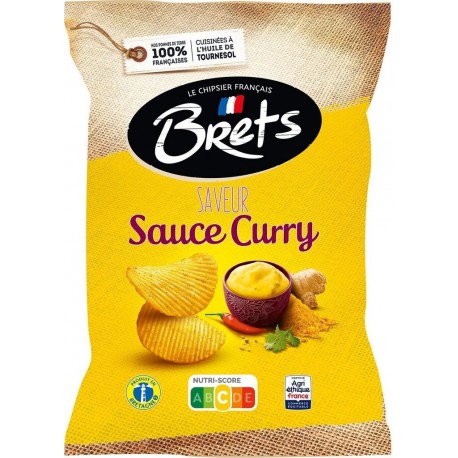 BRETS Chips sauce curry 125g