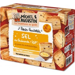 MICHEL ET AUGUSTIN Petits feuilleté au sel de Guérande et pointe de moutarde de Dijon 80g