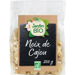 JARDIN BIO Noix de Cajou Nature Bio 200g