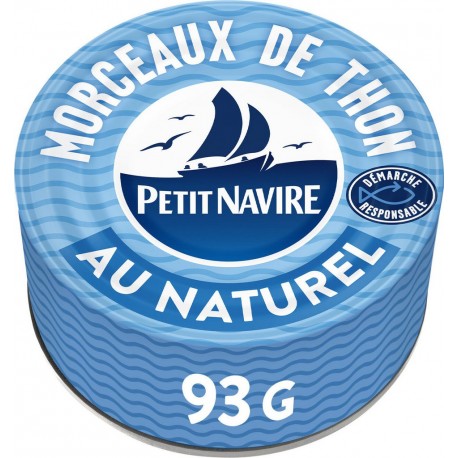 PETIT NAVIRE Morceaux de Thon au Naturel 93g