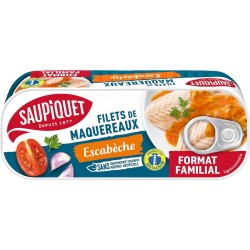 SAUPIQUET Filets de maquereaux sauce escabèche 226g