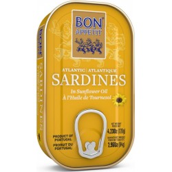 BON APPETIT Sardines à l'Huile de Tournesol 120g