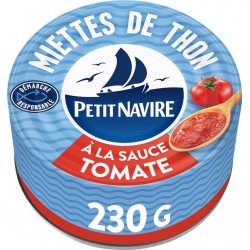 PETIT NAVIRE Miettes de Thon à la Sauce Tomate 230g