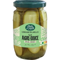 JARDIN ORANTE Cornichons lamelles aigre doux JARDIN D'ORANTE 190g