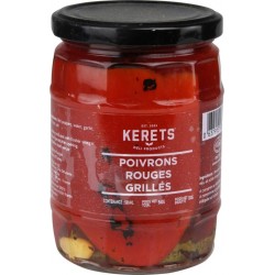 KERETS Poivrons rouges grillés 320g net égoutté